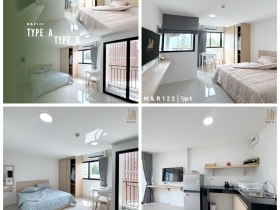 M&R 122 Apartment ห้องพักรายเดือน 27 ตร.ม. ใกล้รถไฟฟ้าสีเหลือง