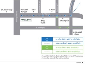 ให้เช่าThe Parkland Phetkasame ตรงข้ามเดอะมอลล์บางแค