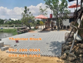 แผ่นทางเท้า บล็อกตัวหนอน บล็อกแปดเหลี่ยม บล็อกปูหญ้า 0946456262