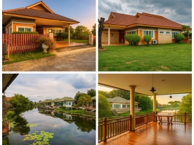ขายบ้านเดี่ยว ทำเลทอง ริมทะเลสาบ ใน Wellness City อยุธยา 3ห้องนอน